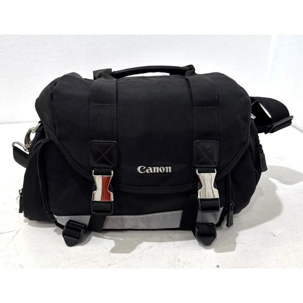Canon 200DG Digital SLR Large Camera & Lens Case Gadget Bag Black Shoulder Strap